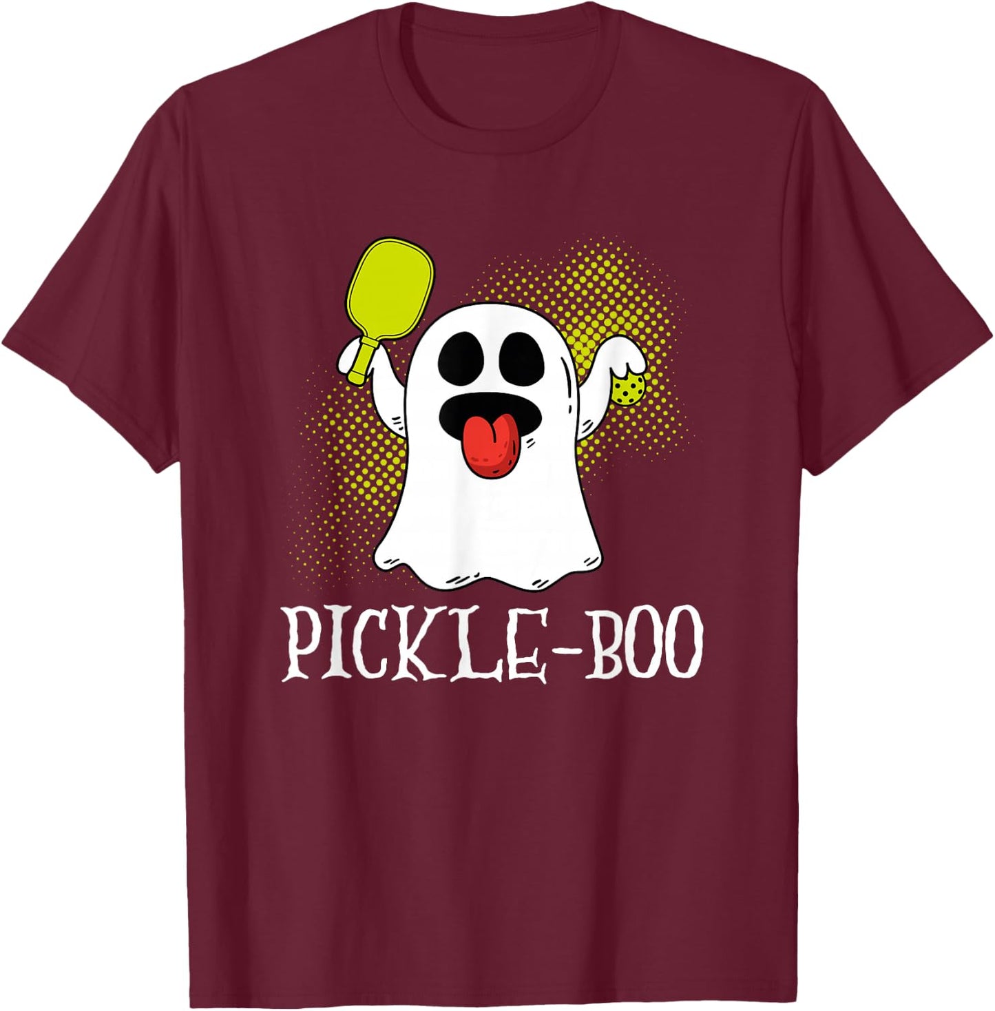 Pickleball Halloween Costume Pickleball Lover Trick Or Treat T-Shirt - T-Shirt | Maroon