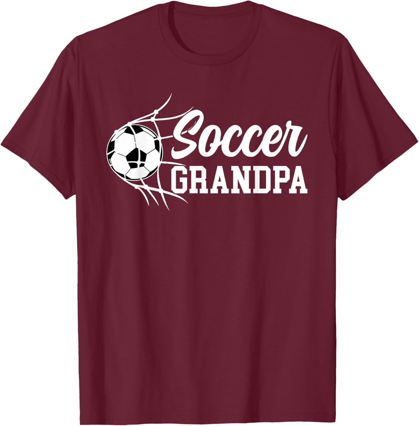 Soccer Grandpa Of A Soccer Player Grandfather T-Shirt - T-Shirt | Maroon
