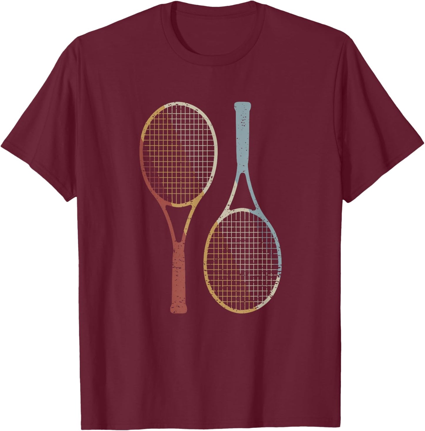 Tennis retro style vintage T-Shirt - T-Shirt | Maroon