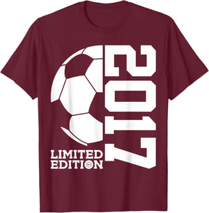 9th BIRTHDAY SOCCER LIMITED EDITION 2017 T-Shirt - T-Shirt | Maroon