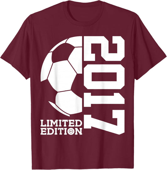 9th BIRTHDAY SOCCER LIMITED EDITION 2017 T-Shirt - T-Shirt | Maroon