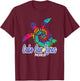 Cabo San Lucas Tie Dye Save Sea Turtles Hippy Tie Dye T-Shirt - T-Shirt | Maroon