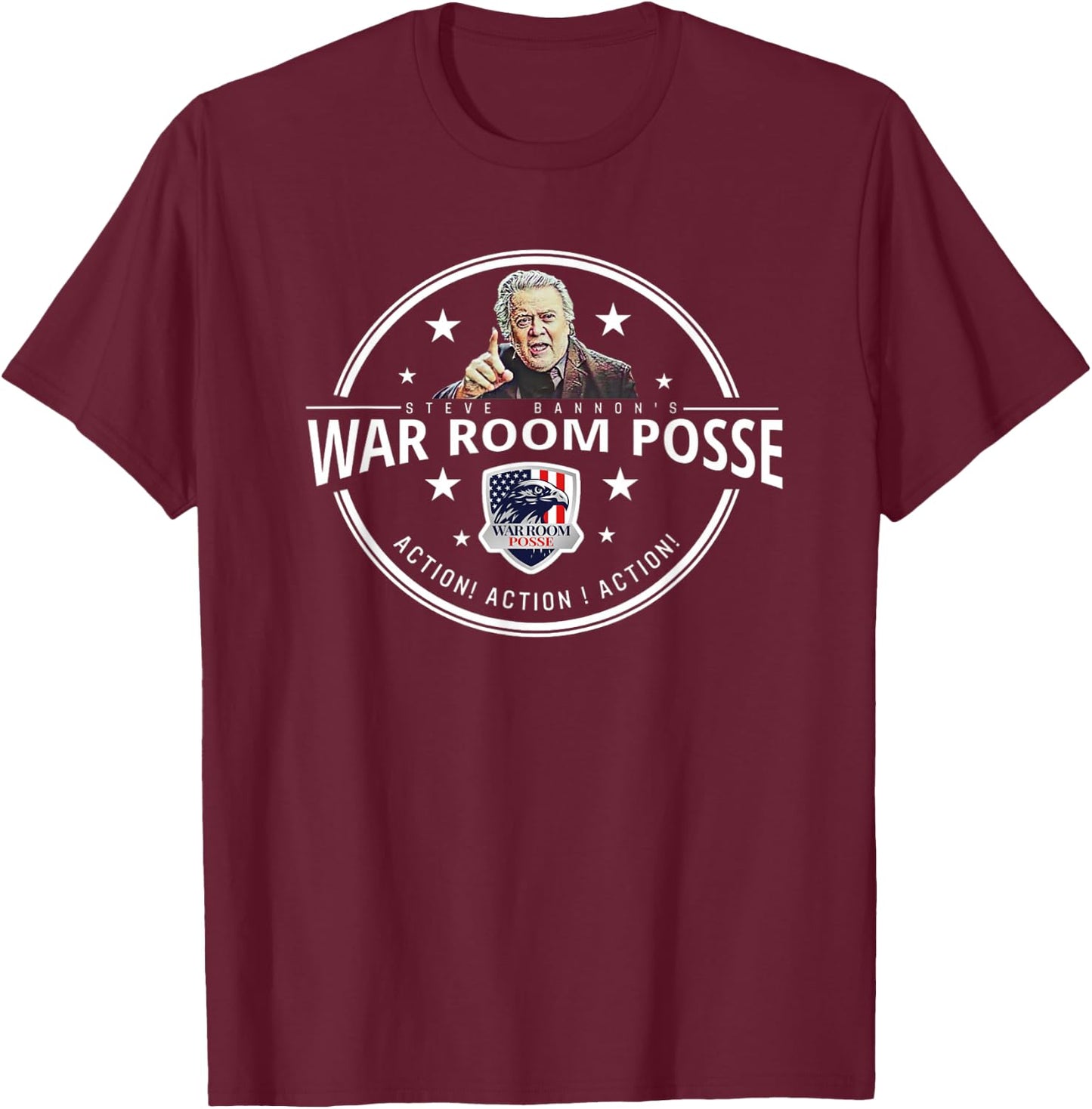 Bannon's War Room Posse Political Gift T-Shirt - T-Shirt | Maroon