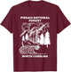 Pisgah National Forest North Carolina Waterfall NC Trip T-Shirt - T-Shirt | Maroon