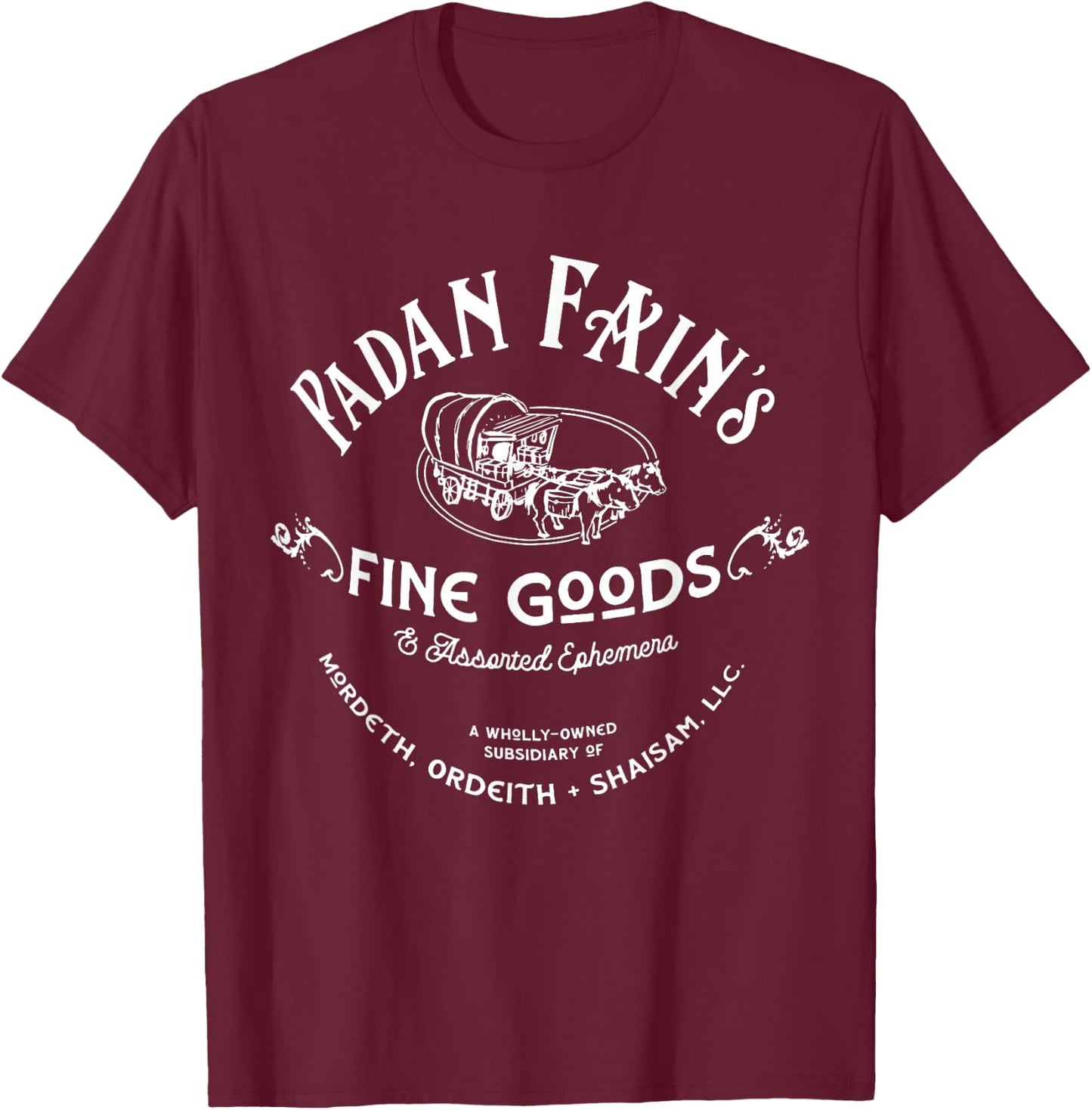 Padan Fain’s Fine Goods | Winespring Inn - Edmond's Field T-Shirt - T-Shirt | Maroon