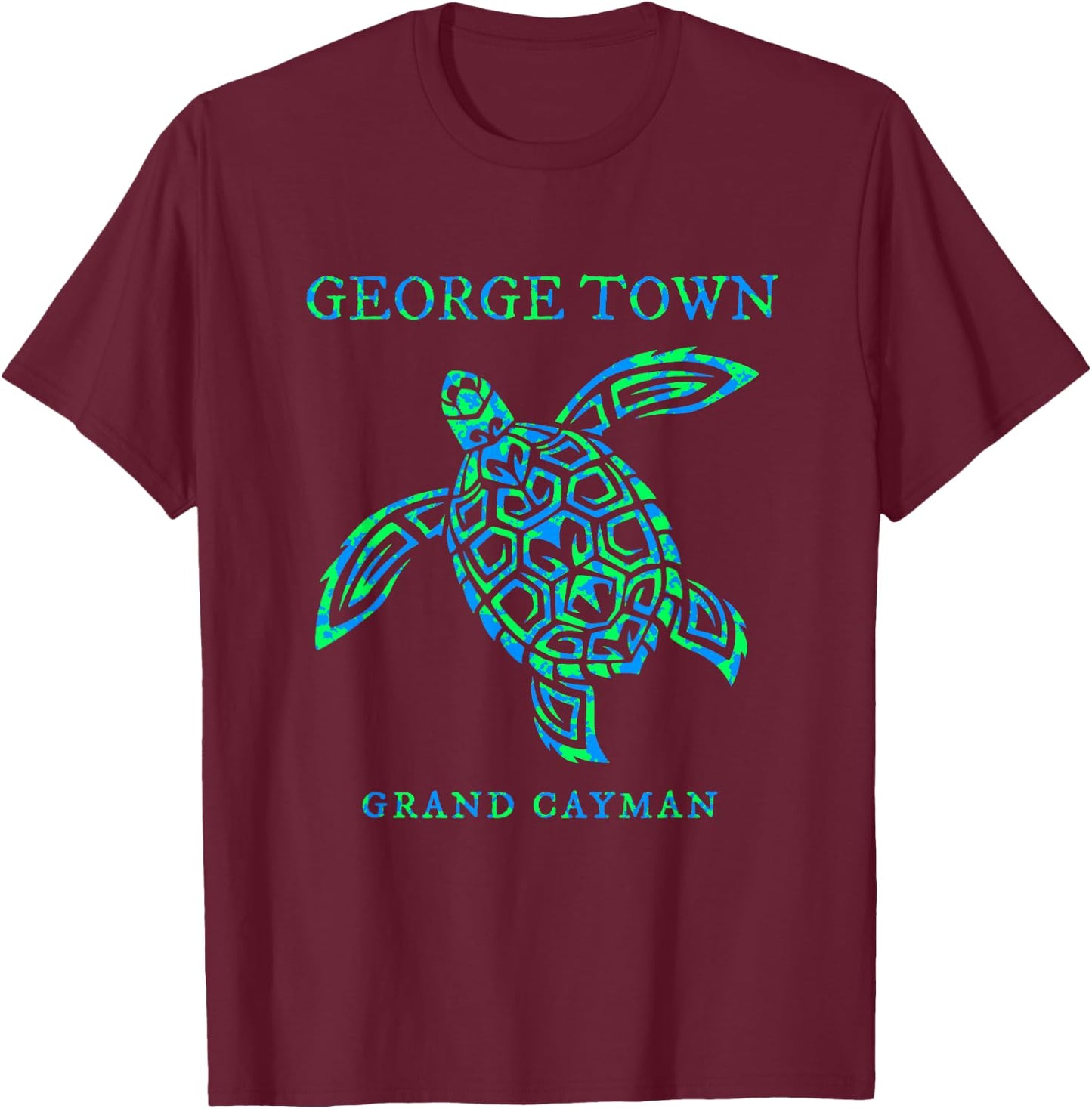 George Town Grand Cayman Islands Sea Turtle Boy Girl Toddler T-Shirt - T-Shirt | Maroon