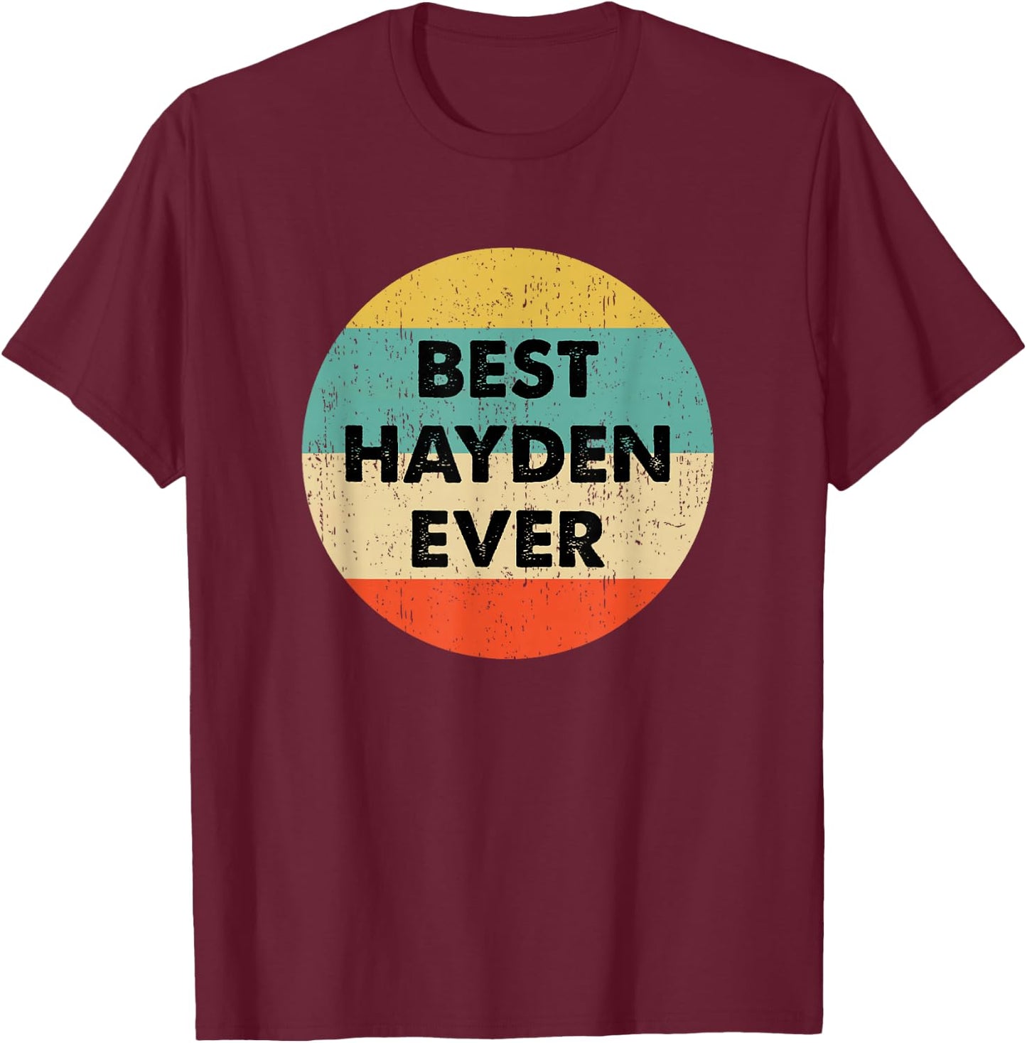 Hayden Name T-Shirt - T-Shirt | Maroon