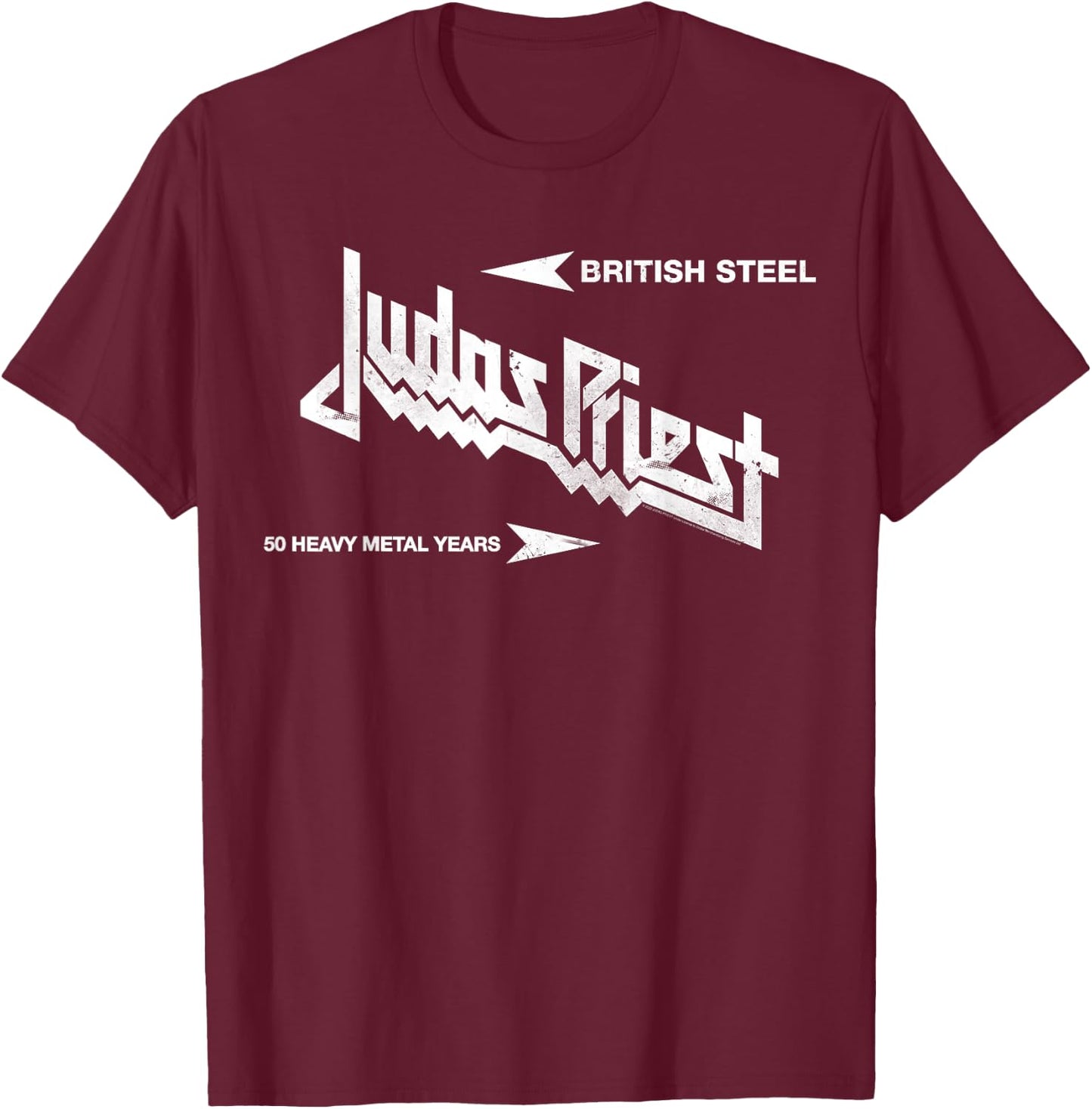 Judas Priest - British Steel T-Shirt - T-Shirt | Maroon