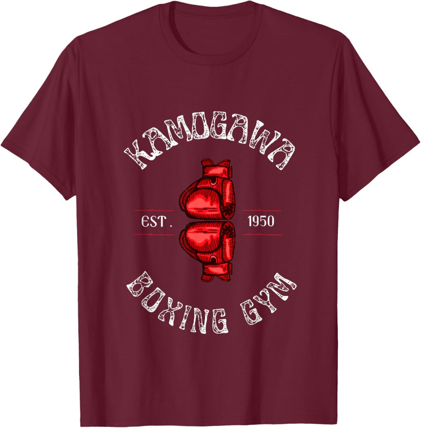 Boxing , KBG(Kamogawa) Boxing Gym Est 1950 T-Shirt - T-Shirt | Maroon