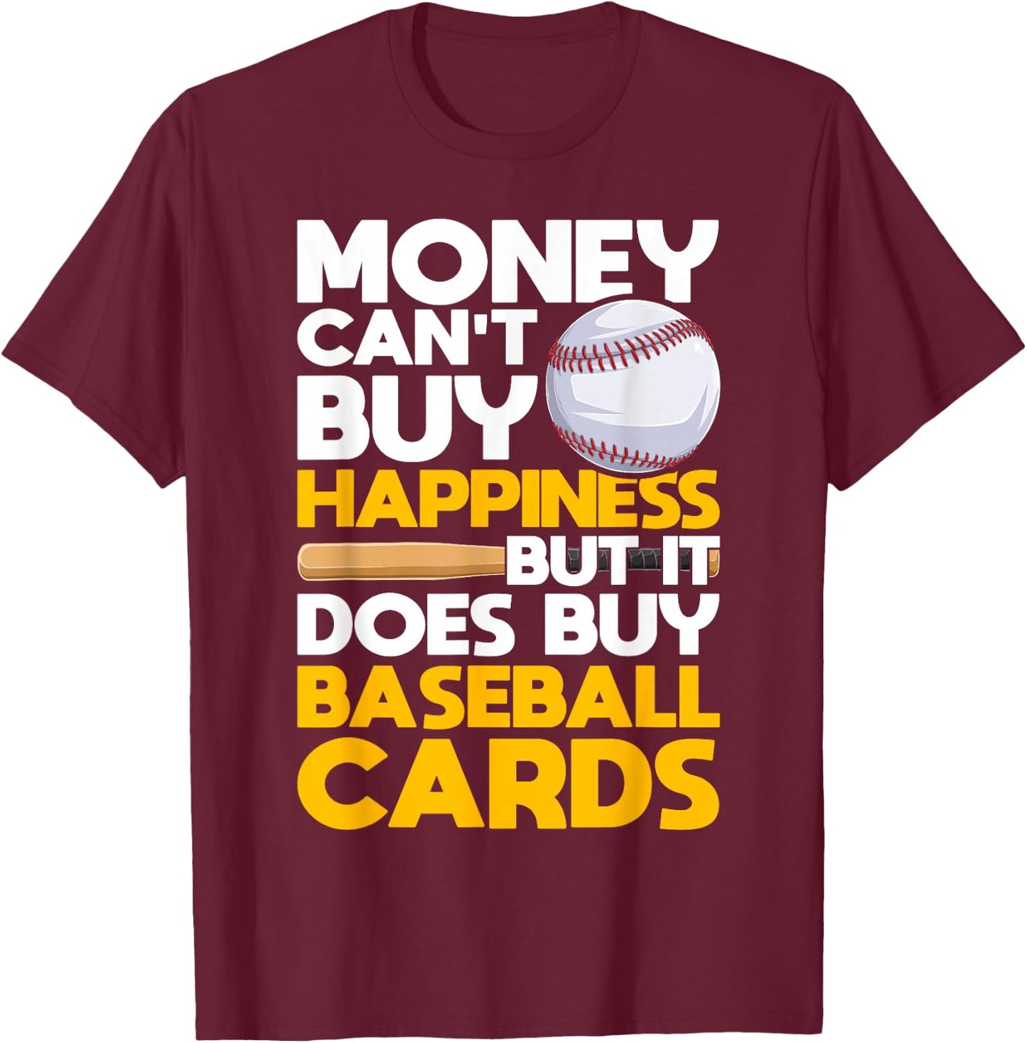 Sports Cards & Baseball Card Collector T-Shirt - T-Shirt | Maroon