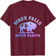 Sioux Falls South Dakota Bison Buffalo National Park Vintage T-Shirt - T-Shirt | Maroon