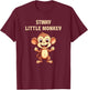 Cute Stinky Little Monkey Fart Nickname for Girlfriend T-Shirt - T-Shirt | Maroon