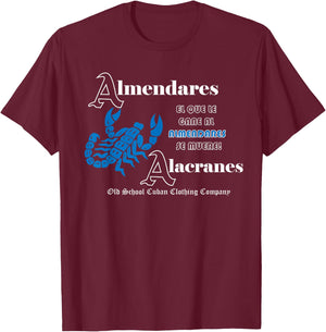 Almendares Alacranes Cuba Beisbol Old Cuban Baseball League T-Shirt - T-Shirt | Maroon