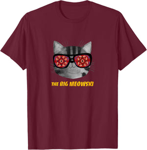 The Big MEOWski T-Shirt - T-Shirt | Maroon