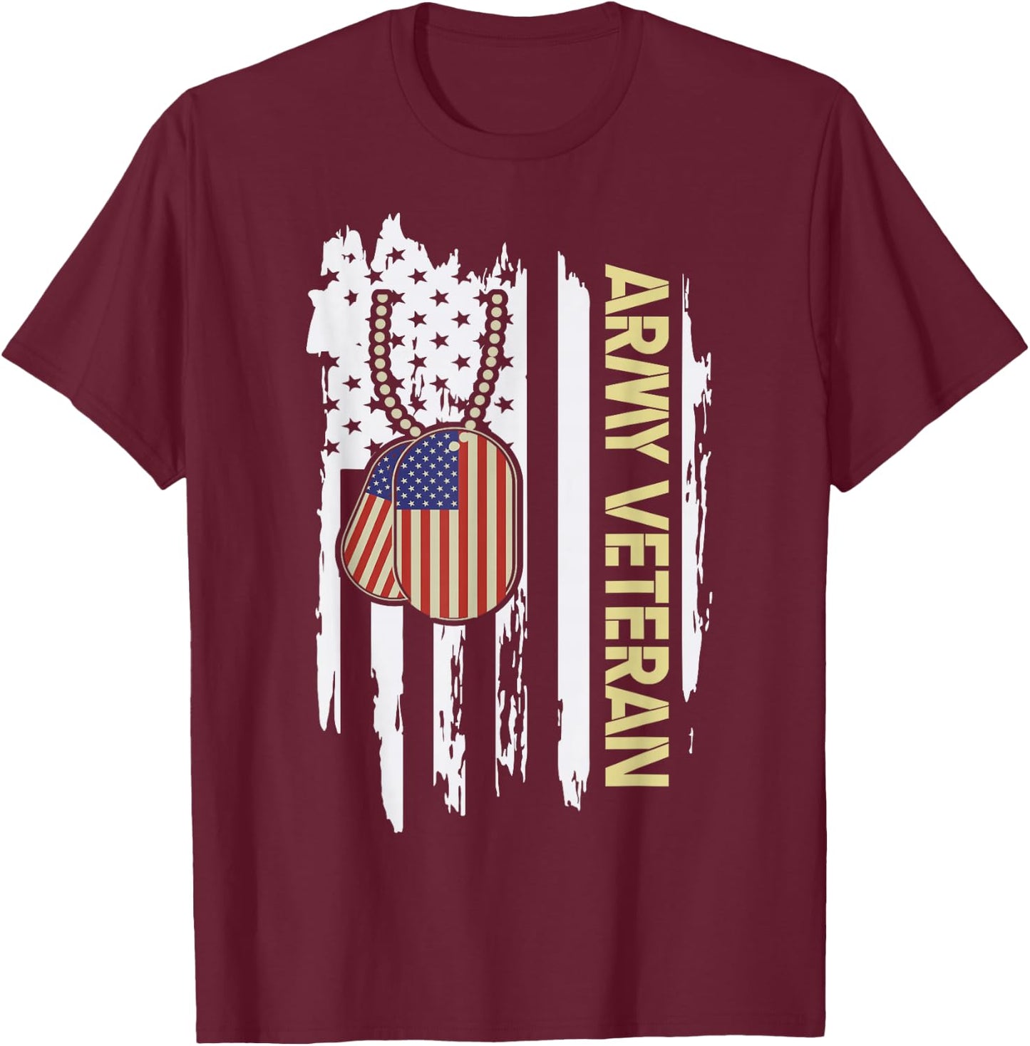 Army Veteran Veterans Day Veteran T-Shirt - T-Shirt | Maroon