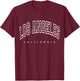 Los Angeles - California - Throwback Design - Classic T-Shirt - T-Shirt | Maroon