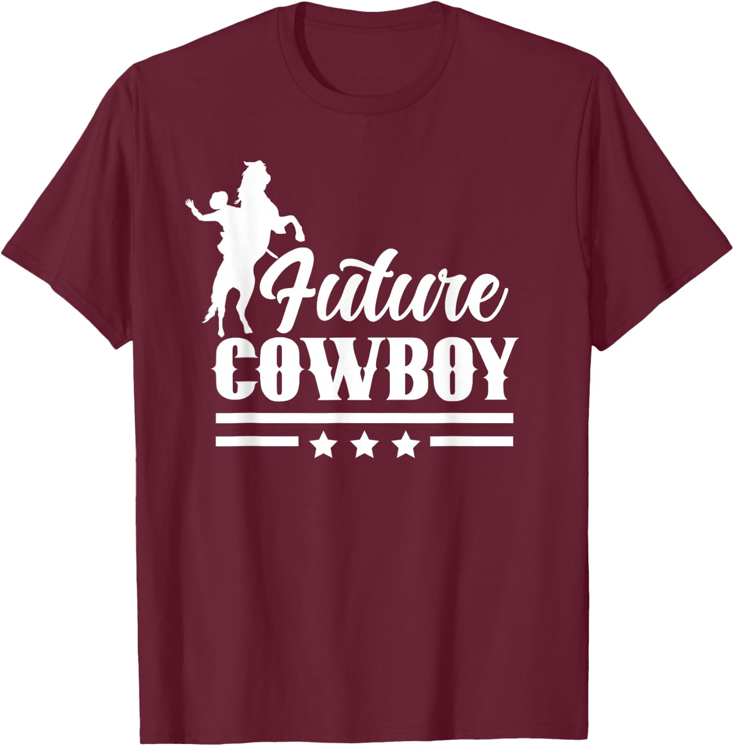 Future Cowboy Texas Cowboys Cute Sayings T-Shirt - T-Shirt | Maroon