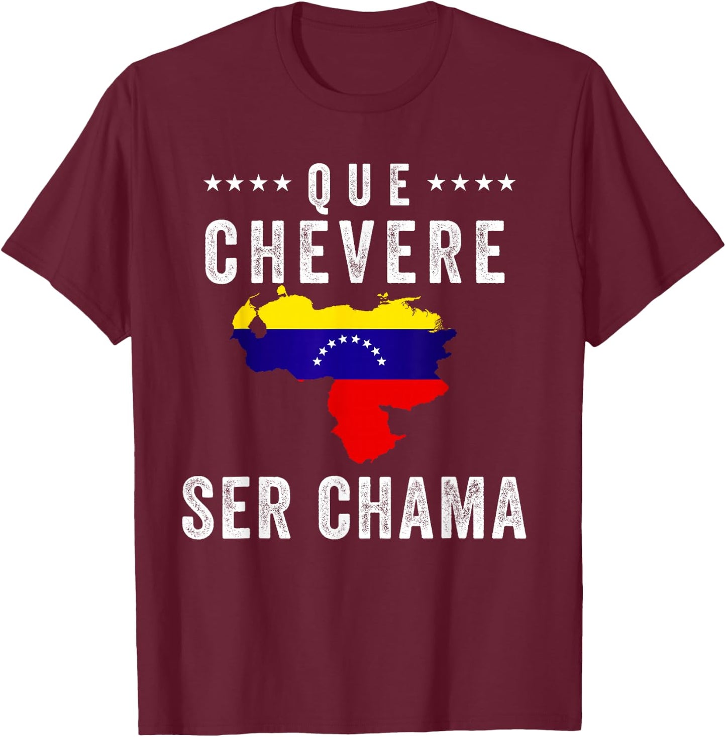Venezuela Flag Pride Bandera Venezolana Camiseta Chama Mujer T-Shirt - T-Shirt | Maroon
