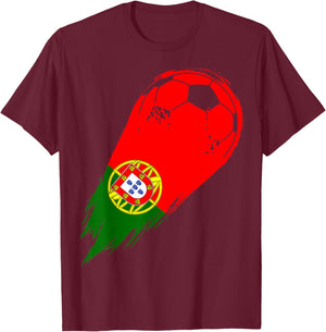 Soccer Player of Pride Portugal T-Shirt - T-Shirt | Maroon