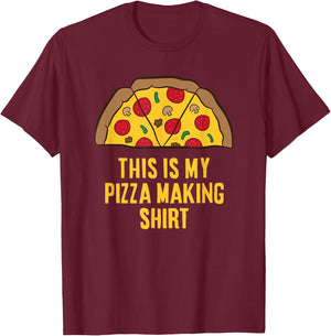 Pizza Maker This Is My Pizza Making T-Shirt - T-Shirt | Maroon