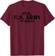 U.S. Army DD-214 Gift Military Veteran Proud American Retro T-Shirt - T-Shirt | Maroon