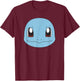 Pokémon Squirtle Cute Tiny Turtle Big Face T-Shirt - T-Shirt | Maroon
