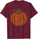 Pumpkin Dog Paw Print Lazy Halloween Costume Puppy Lover T-Shirt - T-Shirt | Maroon