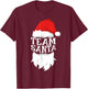 Team Santa Shirt Kids Adult Men Women Christmas Santa Squad T-Shirt - T-Shirt | Maroon