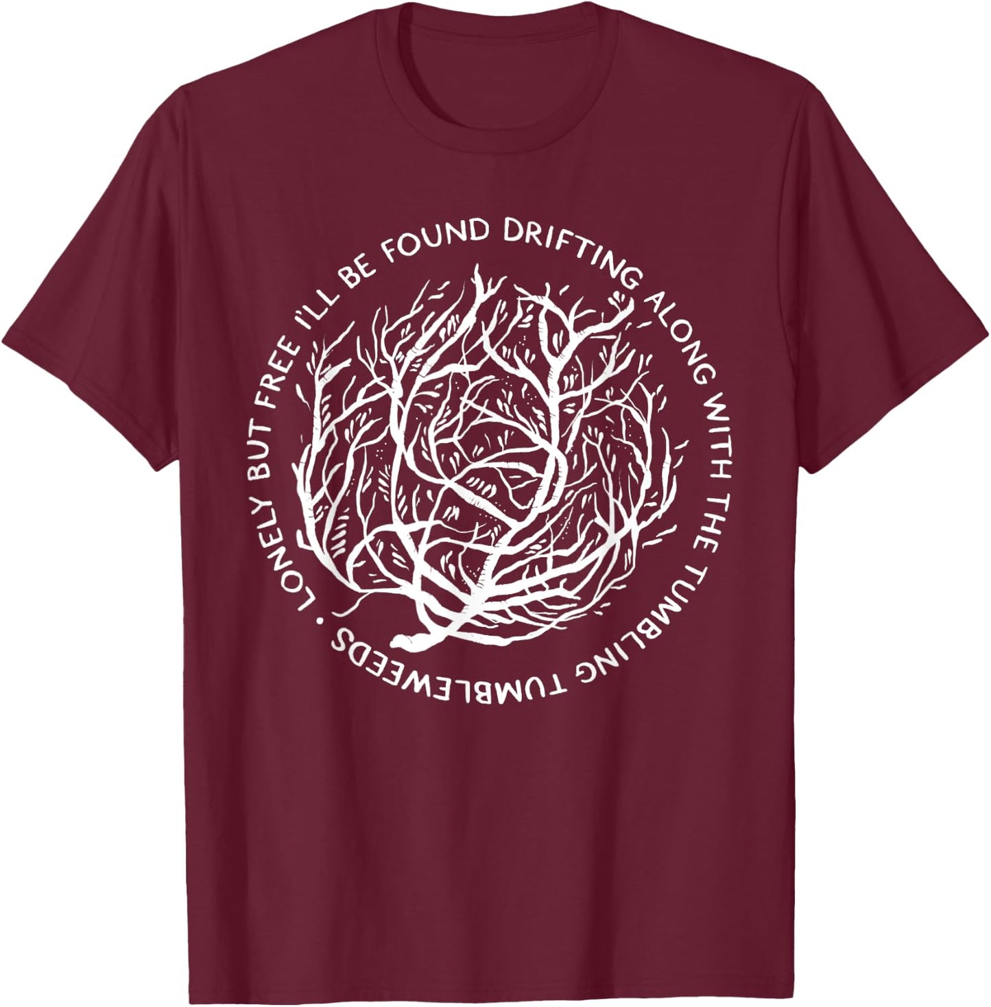Tumbling Tumbleweed T-Shirt - T-Shirt | Maroon