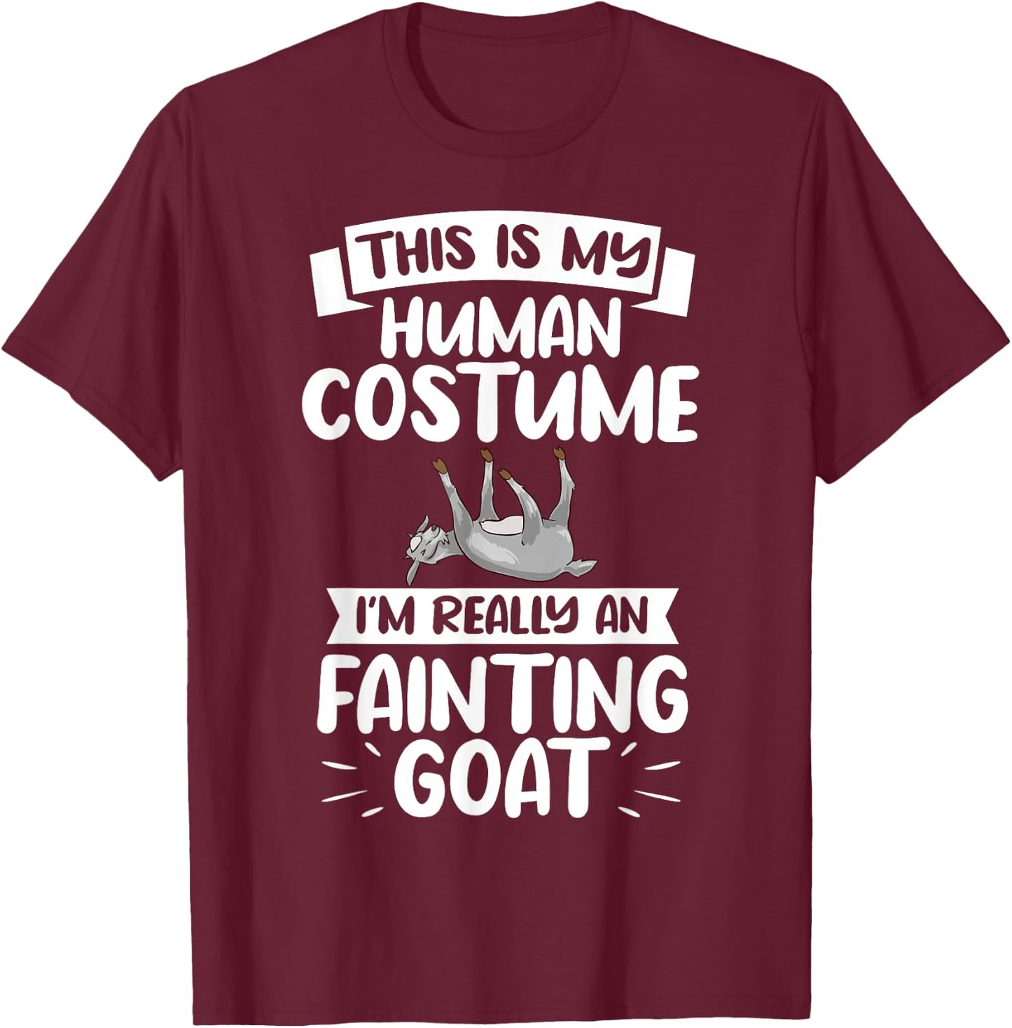 Fainting Goat Funny Tennessee Myotonic Goats T-Shirt - T-Shirt | Maroon