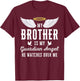 My Brother Is My Guardian Angel In Loving Memorial Memory T-Shirt - T-Shirt | Maroon