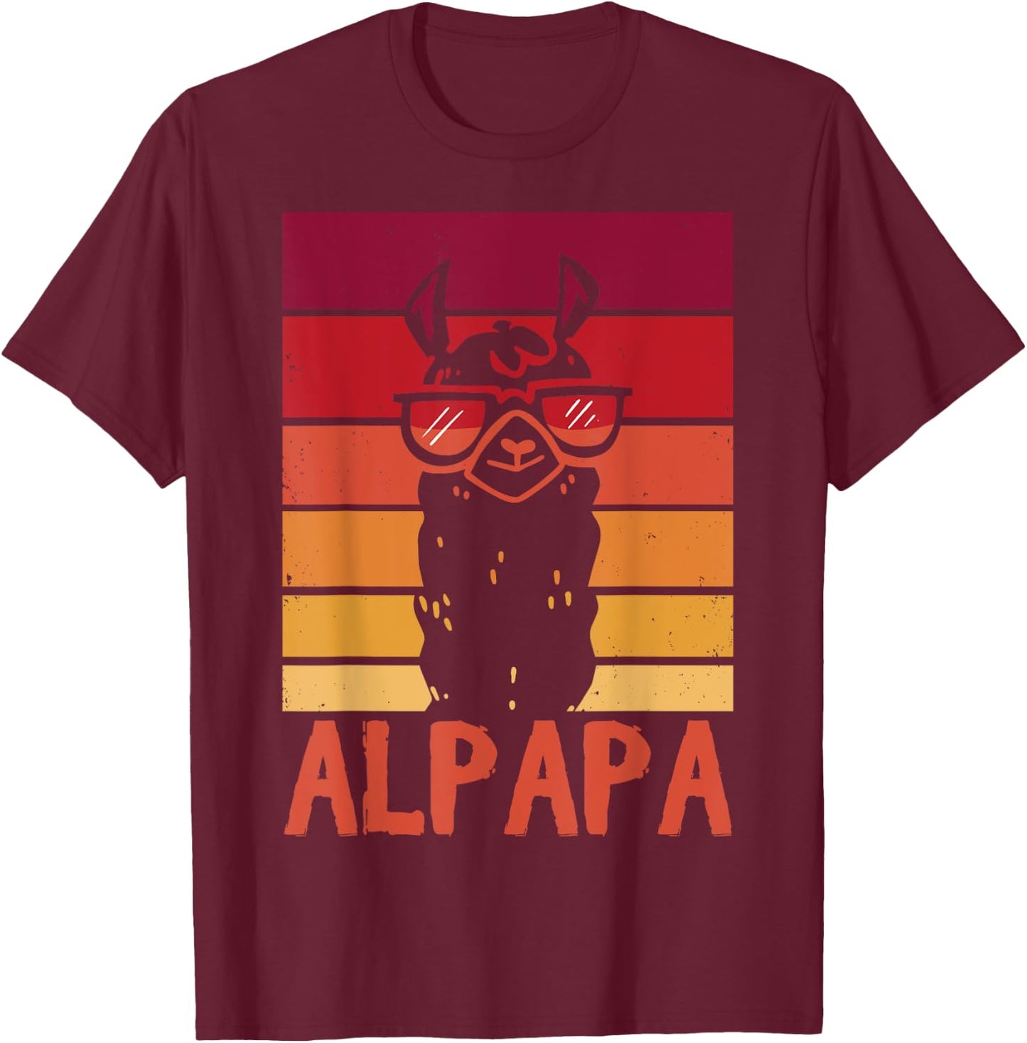 ALPAPA Alpaca Fan Llama Fan Lover Father's Day T-Shirt - T-Shirt | Maroon