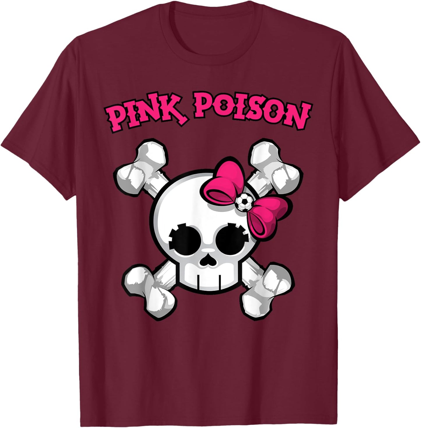 Pink Poison Soccer T-Shirt - T-Shirt | Maroon