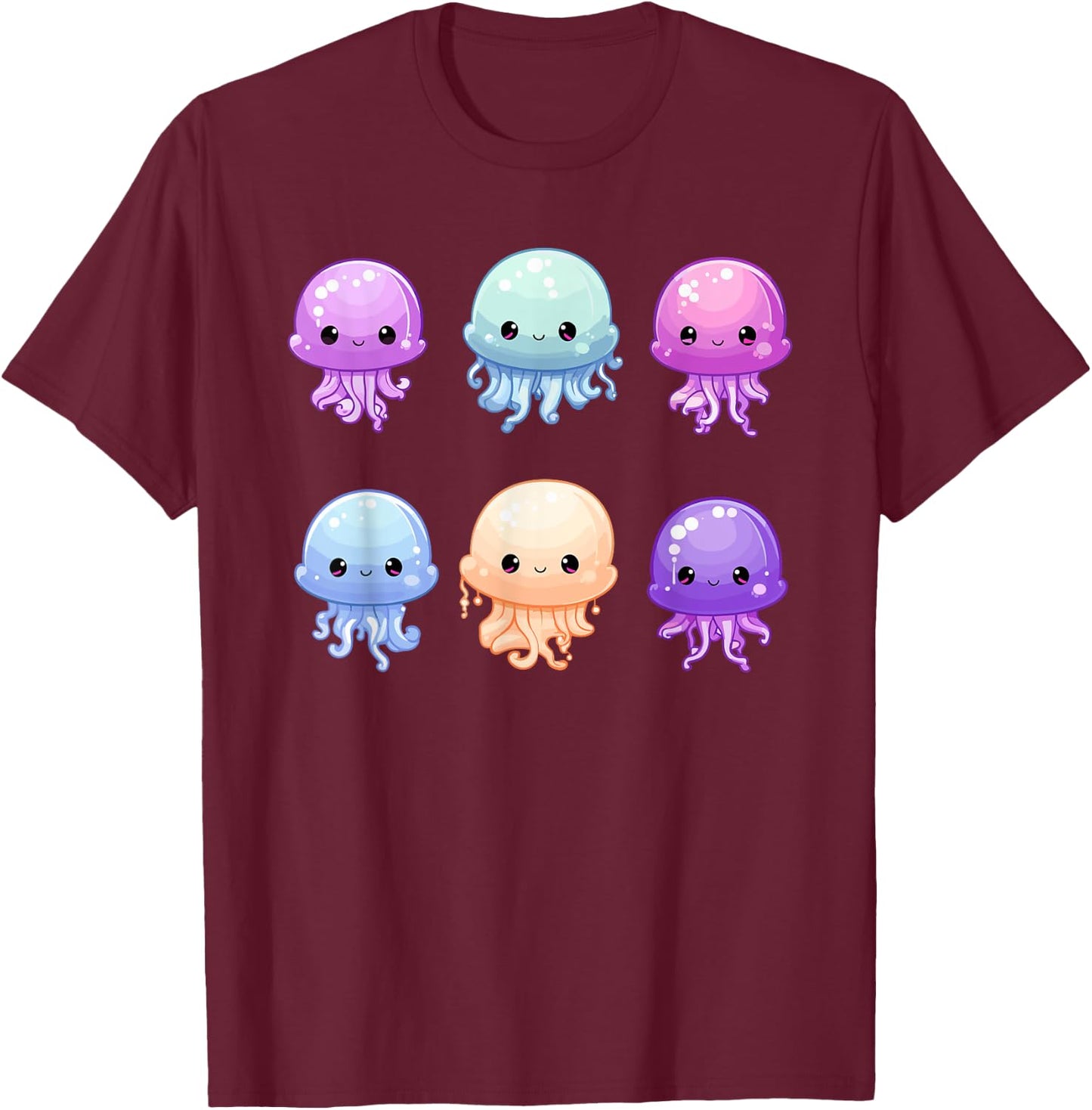 Cute Jellyfish Costume Jelly Fish Sea Ocean Girls T-Shirt - T-Shirt | Maroon