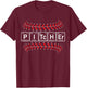 Baseball Pitcher in Periodic Table Elements T-Shirt - T-Shirt | Maroon