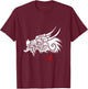Korean traditional dragon with written in Korean T-Shirt - T-Shirt | Maroon