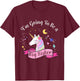 Big Sister Unicorn Shirt I'm Going to be a Big Sister T-Shirt - T-Shirt | Maroon