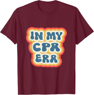 Retro Groovy In My CPA Era T-Shirt - T-Shirt | Maroon