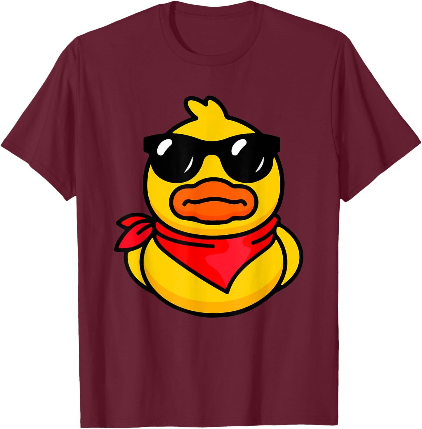Cool Duckie Sunglasses Duckling Funny Ducky Rubber Duck T-Shirt - T-Shirt | Maroon