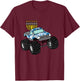 Kids Hanukkah Monster Truck Chanukah Jew Boys Kids Toddler Youth T-Shirt - T-Shirt | Maroon