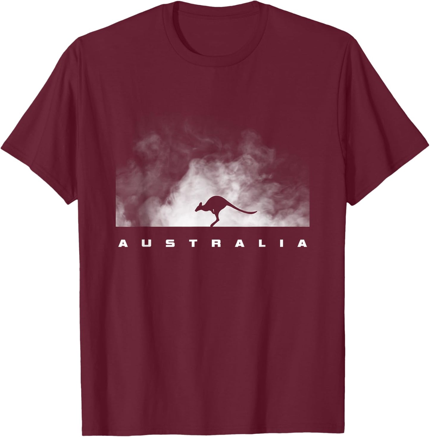 Australia Kangaroo T-Shirt - T-Shirt | Maroon