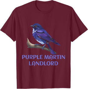 Purple Martin Landlord Purple Martin Birds Lover Adult kids T-Shirt - T-Shirt | Maroon