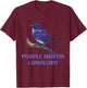 Purple Martin Landlord Purple Martin Birds Lover Adult kids T-Shirt - T-Shirt | Maroon