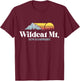Wildcat Mountain, NEW HAMPSHIRE, Ski Slopes Snowboard Hiking T-Shirt - T-Shirt | Maroon