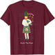 Great Highland Bagpiper Scottish Kilt Scotland Musician Kids T-Shirt - T-Shirt | Maroon