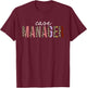 Case Manager Leopard Print Funny Appreciation T-Shirt - T-Shirt | Maroon