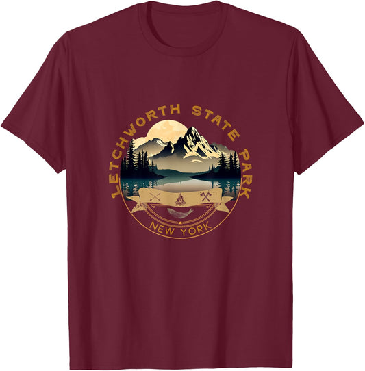 Letchworth State Park Vacation Apparel - Souvenir T-Shirt - T-Shirt | Maroon