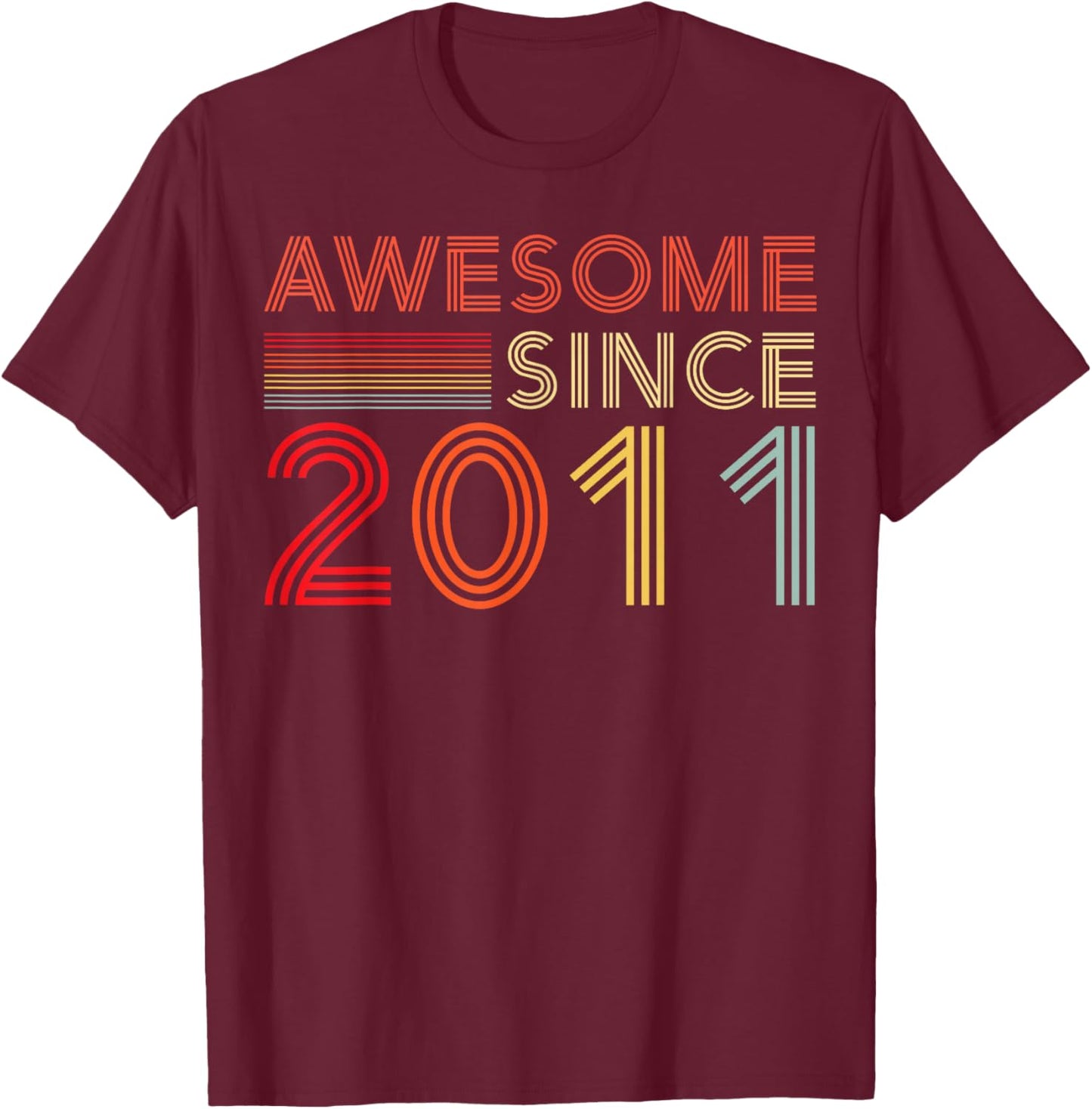 14yr BDay Son Boy Funny 2011 14th 14 Year Old Birthday T-Shirt - T-Shirt | Maroon