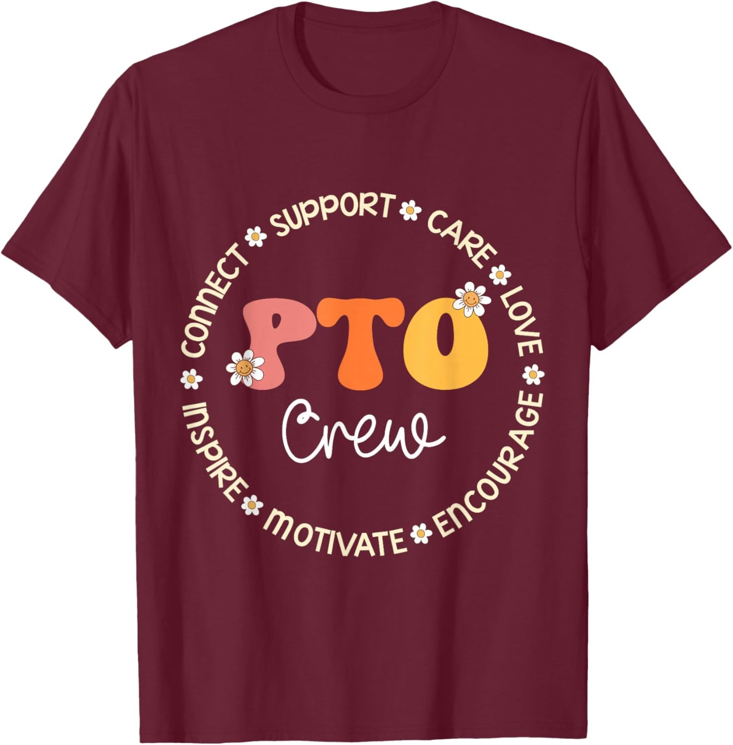 PTO Crew Appreciation Week Back to School T-Shirt - T-Shirt | Maroon