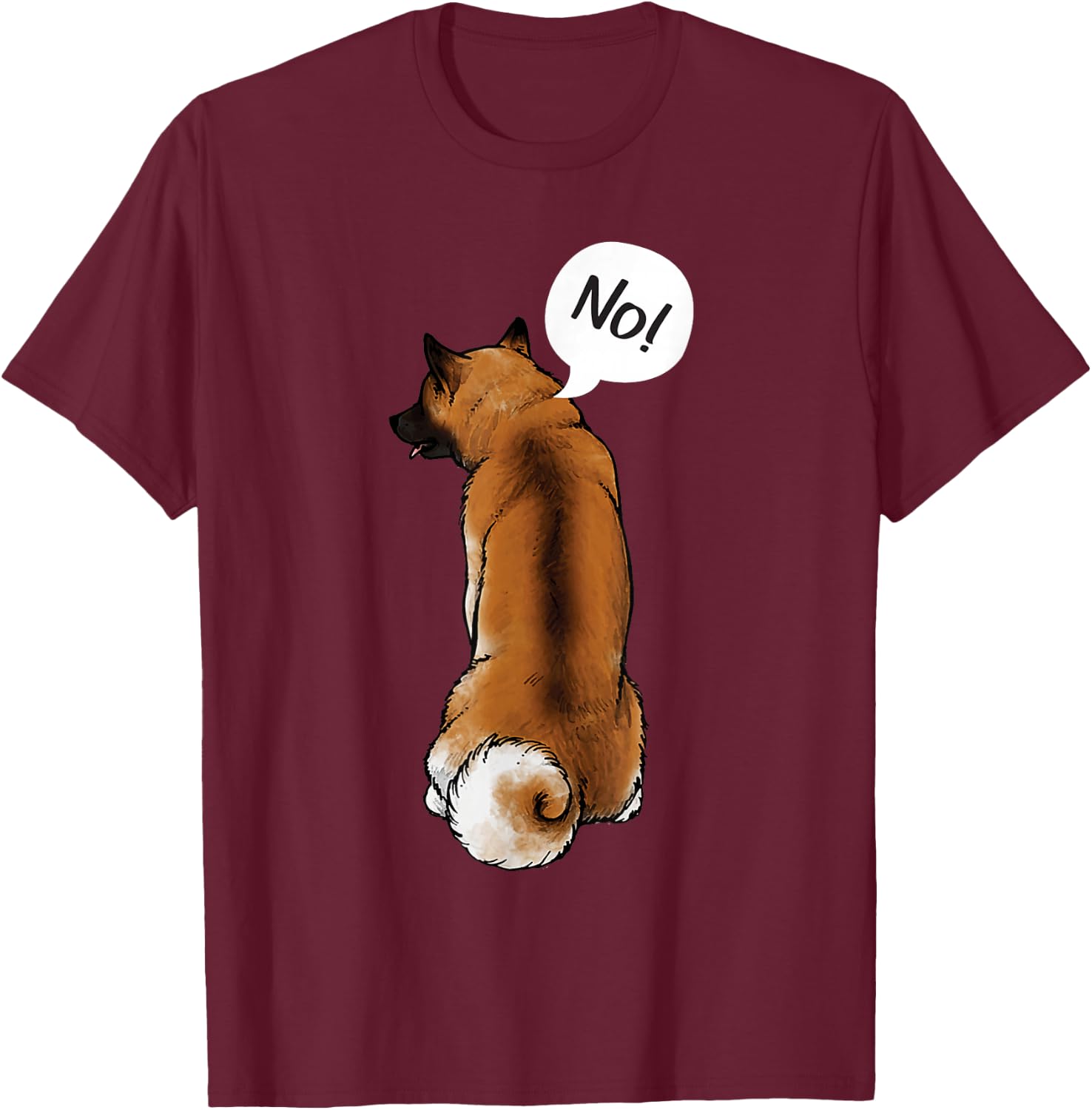 Akita Dog Lover Breeder Canine Lover Pet Owner T-Shirt - T-Shirt | Maroon